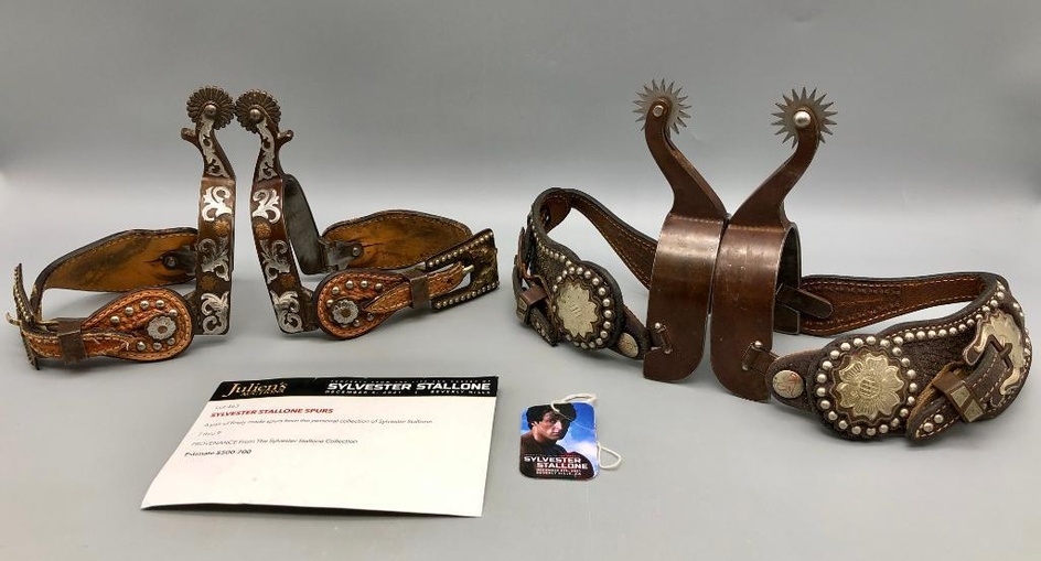 Two Pair of Sylvester Stallone's Spurs