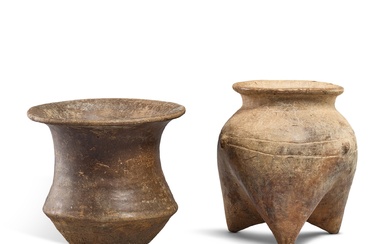 Two pottery vessels, Xiajiadian culture, 2nd Millennium BC 夏家店文化 陶鬲兩件