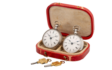 UNSIGNED, POCKET WATCHES FOR THE CHINESE MARKET, SILVER *