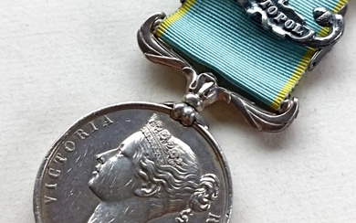 United Kingdom - Medal - Crimean Medal 1854 wis Claps "Sevastopol". Named - 1854