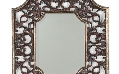 Uttermost Wall Mirror with Pierced Arabesque Design, Contemporary
