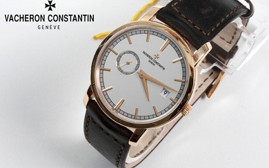 VACHERON - CONSTANTIN entièrement d'origine automatique zgn "Traditionelle Gentleman's dress-watch" in roos goud (18 karaat)...