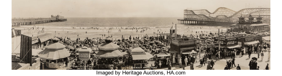 Various Artists (20th/21st Centu), 3 Panoramic Photographs of Long Beach, California (3 works) (circa 1919)