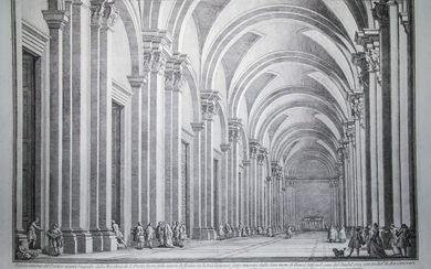 Veduta interna del Portico della Basilica di S. Paolo