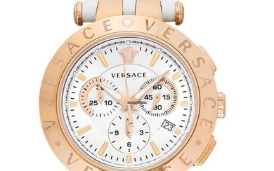 Versace VERQ00220 - Quartz White Dial Stainless Steel Men's Watch