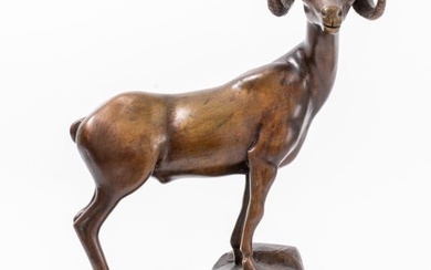 Victor Salmones "The Ram" Bronze Sculpture