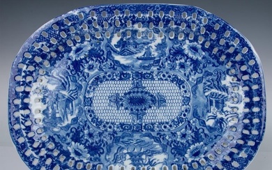 Victoria Ware Ironstone Blue and White Platter