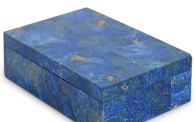 Vintage Lapis Lazuli Hinged Box