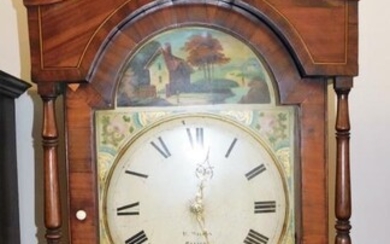 W. Wilson Belper. A 19thC oak longcase clock, the...
