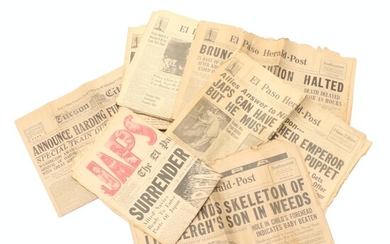 World War II and Historical Events Headline U.S. Newspapers, Mid-20th C.