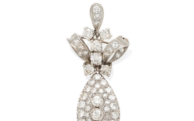 a diamond pendant brooch, Portugal