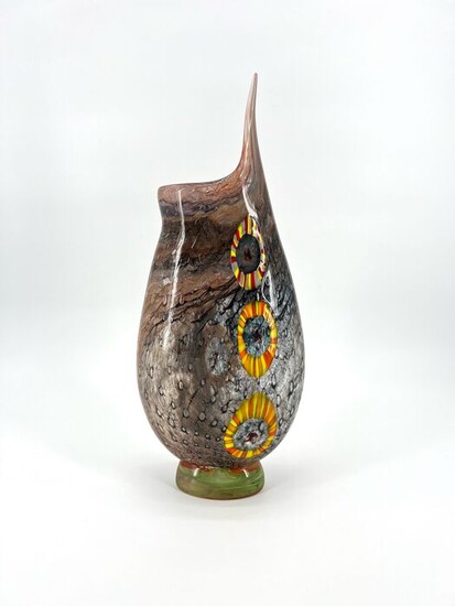 odm1295 - Murano glass vase with murrine - Glass
