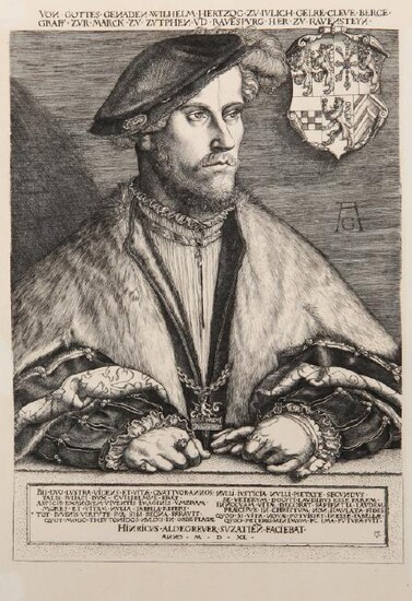 Heinrich Aldegrever, Portrait de Guillaume duc de