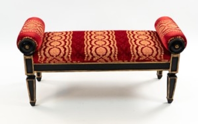 UPHOLSTERED CLASSICAL STYLE BENCH