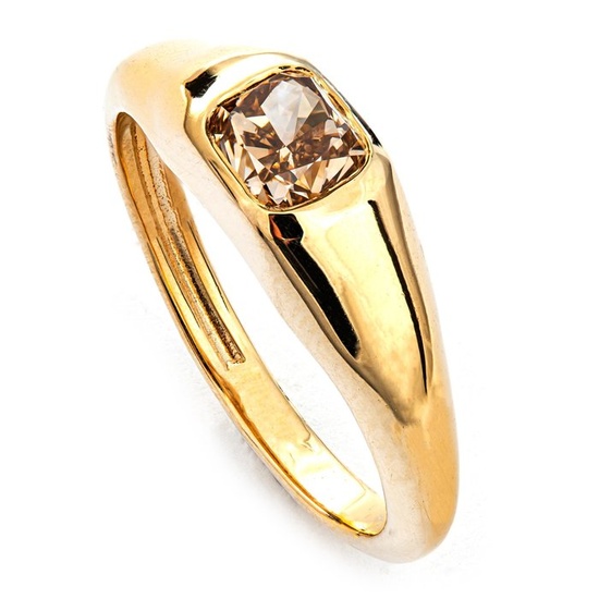 1.02 tcw VVS1 Diamond Ring - 14 kt. Yellow gold - Ring - 1.02 ct Diamond