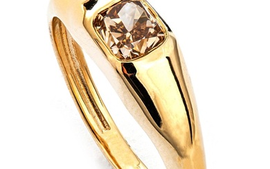 1.02 tcw VVS1 Diamond Ring - 14 kt. Yellow gold - Ring - 1.02 ct Diamond