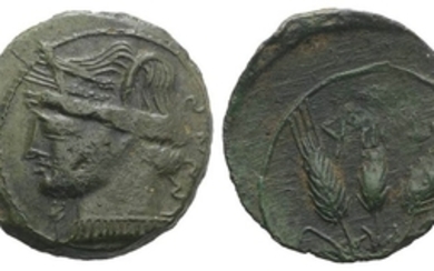 Carthaginian Domain, Sardinia, c. 241-238 BC. Æ (21mm, 4.01g, 6h)....