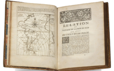 FRÉZIER, Amédée François (1682-1773). Relation du voyage de la Mer du Sud aux côtes du Chily et du Perou. Paris: Nyon, Didot, Quillau, 1732.
