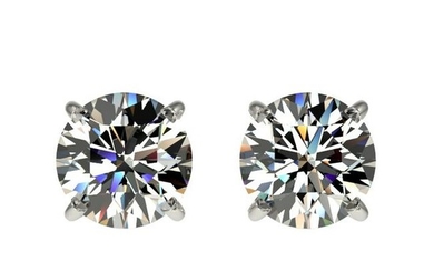 1.04 ctw Certified Quality Diamond Stud Earring 10k