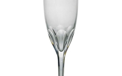 (11 Pc) Baccarat Crystal "Genova" Fluted Champagne