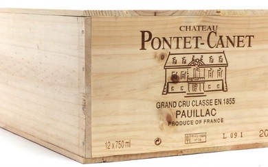 12 bts. Château Pontet Canet, Pauillac. 5. Cru Classé 2009 A (hf/in)....
