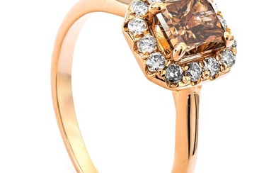 1.27 tcw Diamond Ring - 14 kt. Pink gold - Ring - 1.04 ct Diamond - 0.23 ct Diamonds - No Reserve Price