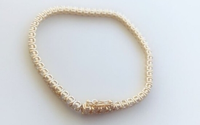 14 kt. Gold - Bracelet - 0.10 ct Diamonds