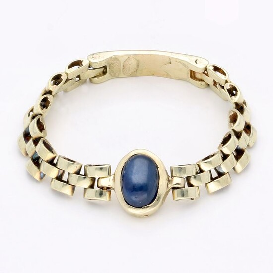 14 kt. Gold - Ring - 0.68 ct Sapphire