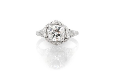 1.50 Carat Art Deco Engagement Ring