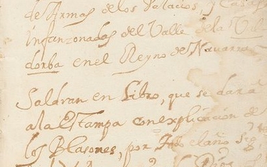 [1713]. BOOK: (HERALDIC-UNIQUE PROOF). [ELORZA AND RADA, FRANCISCO...