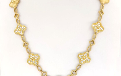 18 carati Oro giallo - Collana con pendente - 3.50 ct Diamanti - Masterstones 1021PT354