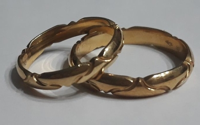 18 kt. Gold - Ring, Set