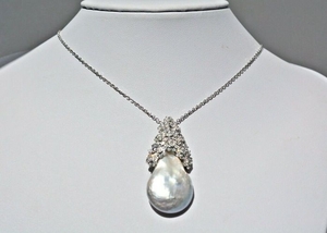 18 kt. White gold - Necklace Diamond - Diamonds