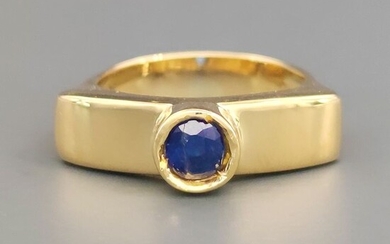 18 kt. Yellow gold - Ring - 0.40 ct Sapphire
