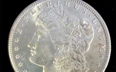 1881 S Morgan Silver Dollar Choice BU Semi PL