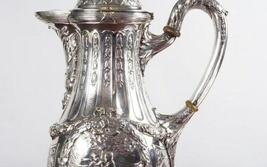 18TH-CENTURY RUSSIAN STERLING SILVER COFFEE POT