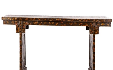 (18th / 19th c) CHINESE LACQUERED ALTAR TABLE