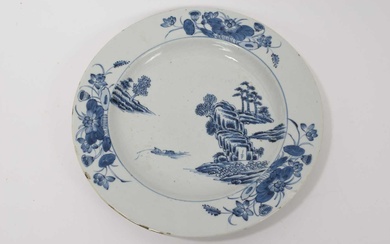 18th century Chinese blue and white dish