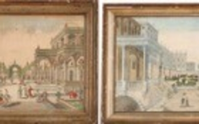1927/103 - Two 19th century "silvered" wooden frames. 36 x 50 cm and 35 x 49 cm (outer dimensions). 29 x 42 cm and 28.5 x 42.5 (inner dimensions). (2).