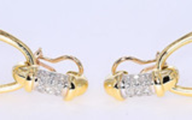 2.37 Ct Diamond dangle earrings NO RESERVE price!