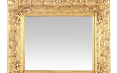 Baroque Style Gilt Wood Frame Wall Mirror, Mid-20th Century
