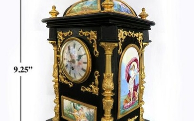 19th C. Viennese/Austrian Enamel Clock