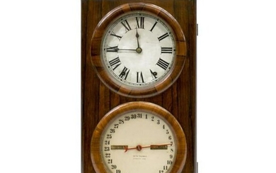 19thc Seth Thomas Rosewood Cased Calendar Clock