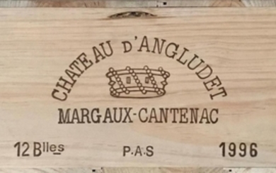 Chateau D'Angludet 1996 Margaux 12 bottles owc