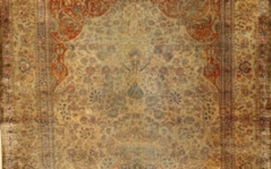 Silk Kashan "Mohtascham" Carpet, Persia, 19th century,...