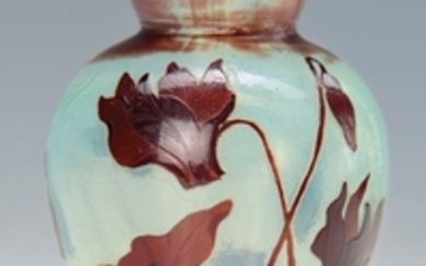 Early small rare vase, signed H. Muller...