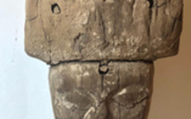 Ancient Egyptian Wood Mummy Mask