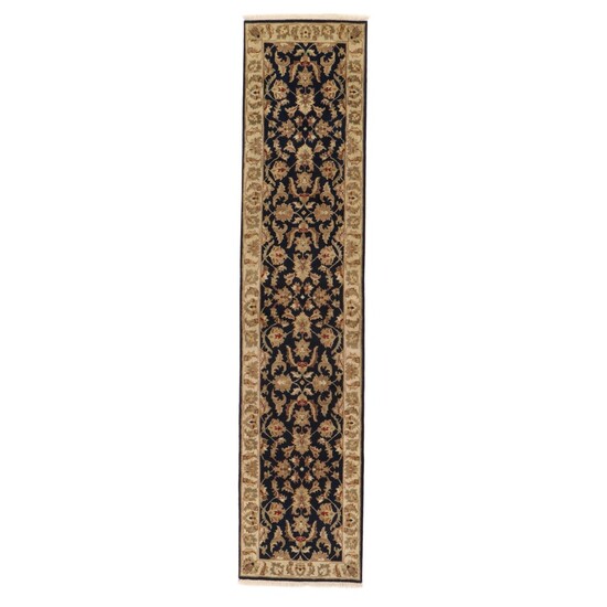 2'7 x 12'2 Hand-Knotted Indo-Persian Tabriz Capet Runner, 2010s