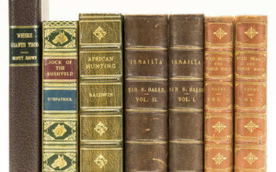 Africa.- Baker (Sir Samuel White) Ismailïa. A Narrative of the Expedition to Central African for the Suppression of the Slave Trade, 2 vol., first edition, 1874; Wild Beasts and their Ways, 2 vol., first edition, 1890 § Fitzpatrick (Sir Percy) Jock of...