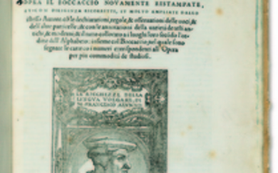 ALUNNO, Francesco (1455-1556). Le ricchezze della lingua volgare. Venice: heirs of Aldus Manutius, after 15 July 1551.